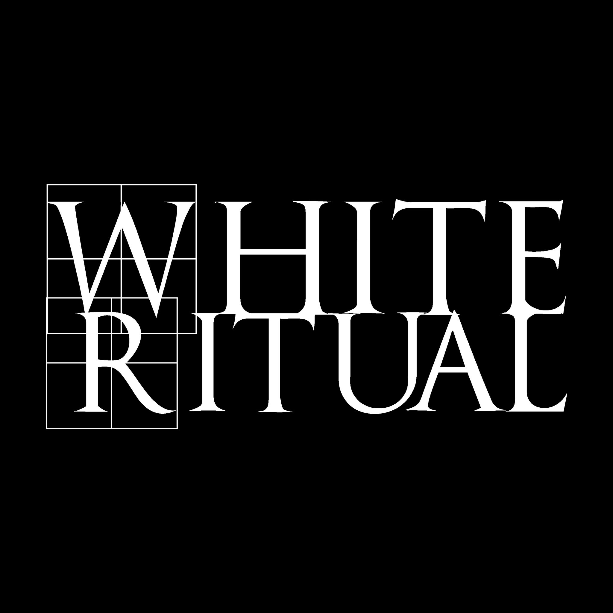Logo White Ritual blanc - groupe darkwave francais